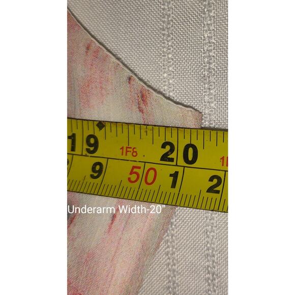 New York And Company Dress Womens LARGE Chiffon Ruffles Sleeveless Summer Classy - Picture 12 of 16